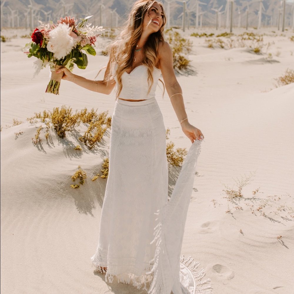 Dreamers & Lovers Harper Two Piece Wedding Dress